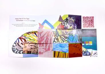 Neiger Tiger Card Stretched 